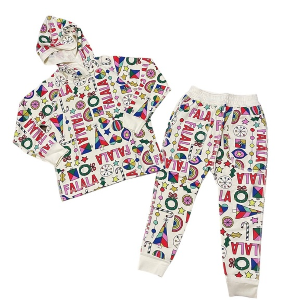 NWT Hanna Andersson Christmas Falala Outfit Set Size 5 (110cm)